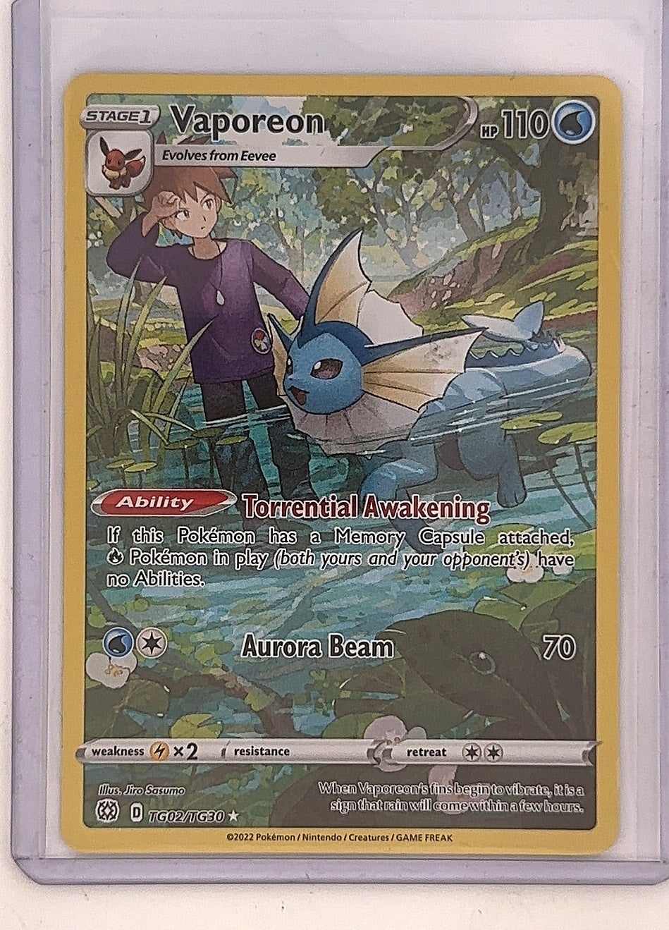 Vaporeon #TG02/TG30 — front