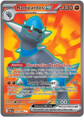 Rampardos ex - 100/084 #100/084 — stock