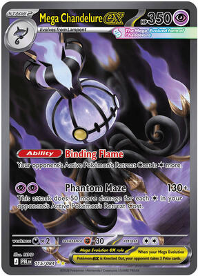 Mega Chandelure ex - 115/084 #115/084 — stock