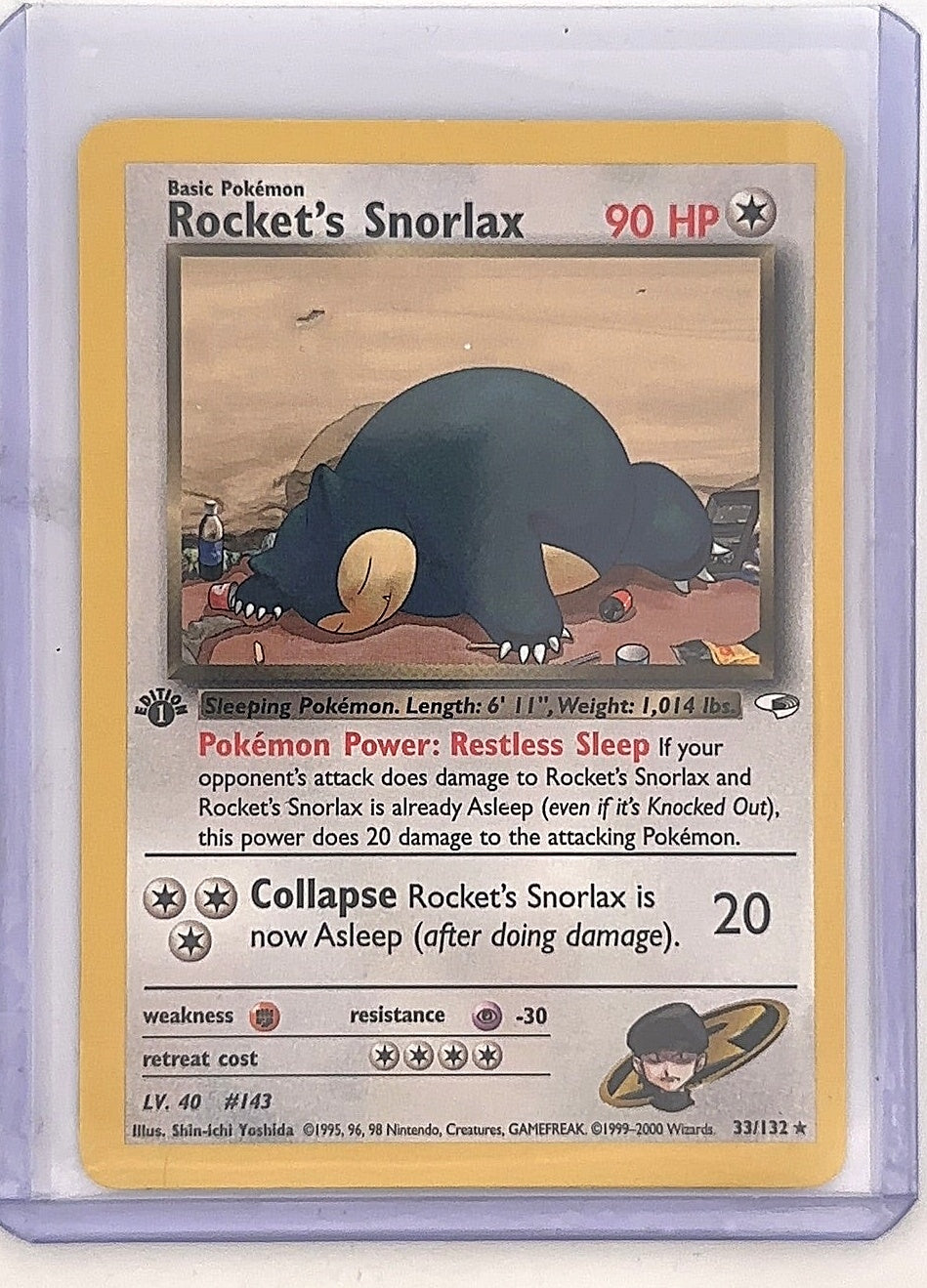 Rocket's Snorlax #033/132 — front