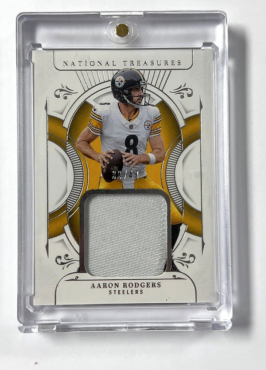Aaron Rodgers National Treasures Patch /49 National Treasures — front