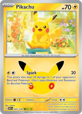 Pikachu - 025/128 #025/128 — stock