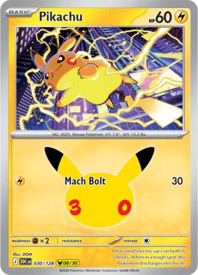 Pikachu - 030/128 #030/128 — stock