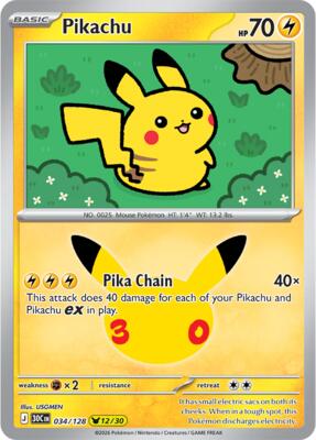 Pikachu - 034/128 #034/128 — stock