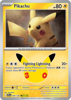 Pikachu - 049/128 #049/128 — stock