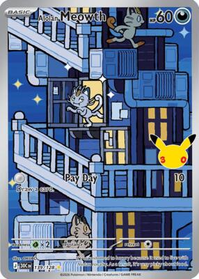 Alolan Meowth - 139/128 #139/128 — stock