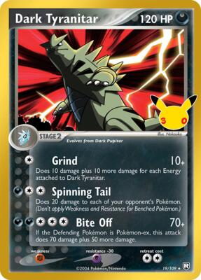Dark Tyranitar #19/109 — stock