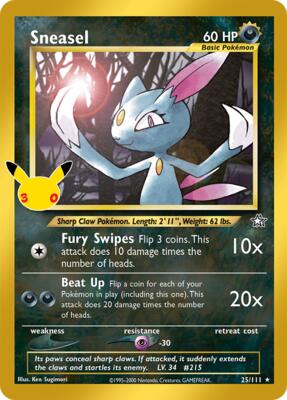 Sneasel #25/111 — stock