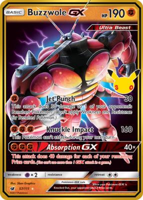 Buzzwole GX #57/111 — stock