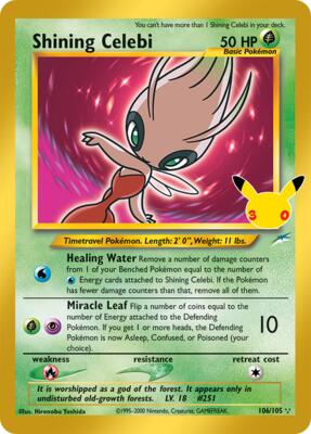 Shining Celebi #106/105 — stock