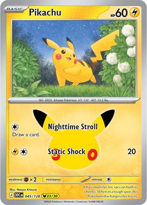 Pikachu - 045/128 #045/128 — stock