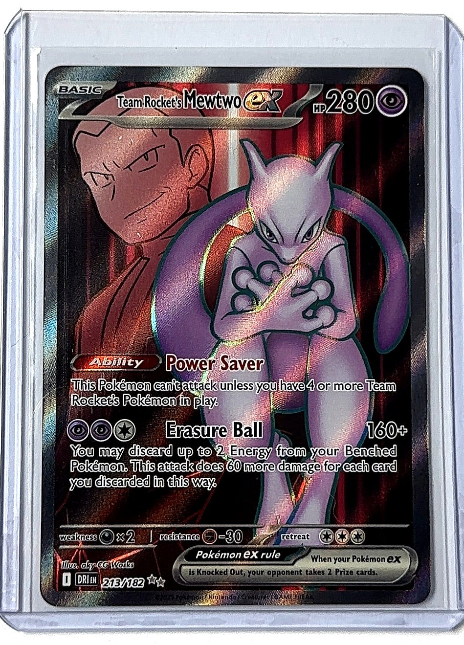 Team Rocket's Mewtwo ex - 213/182 #213/182 — front