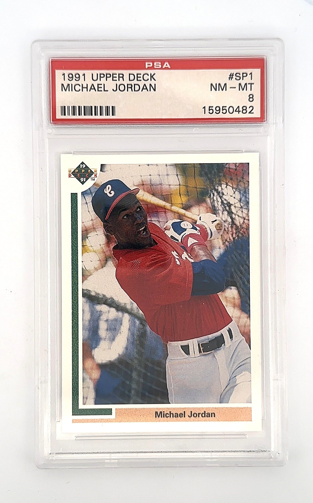 1991 Upper Deck Michael Jordan #SP1 PSA 8 — front