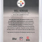 2025 Topps Certified Will Howard RC Auto #107 — back