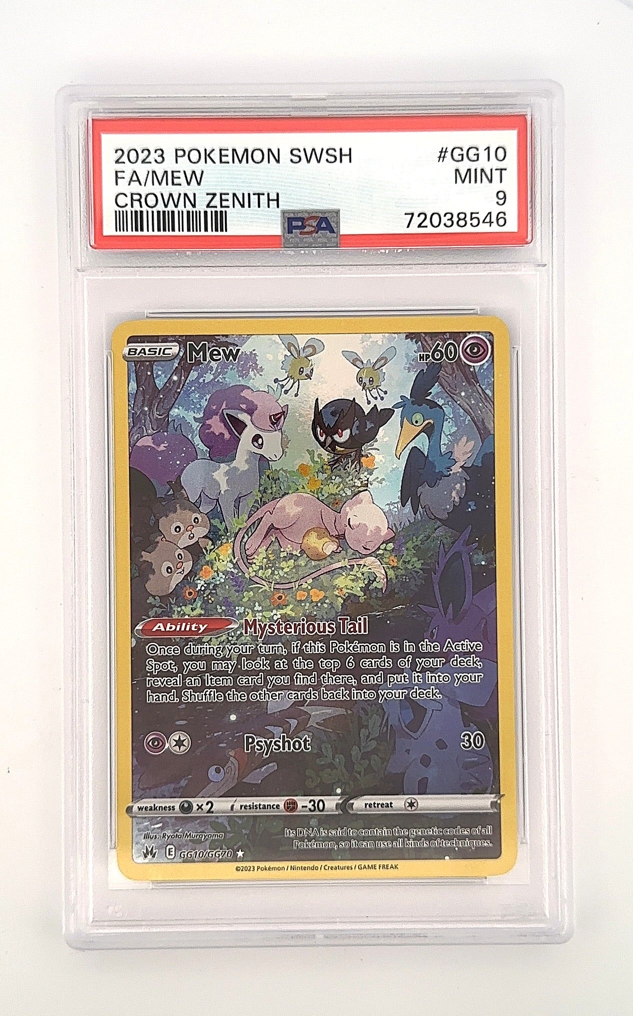 Mew #GG10/GG70 PSA MINT 9 — front