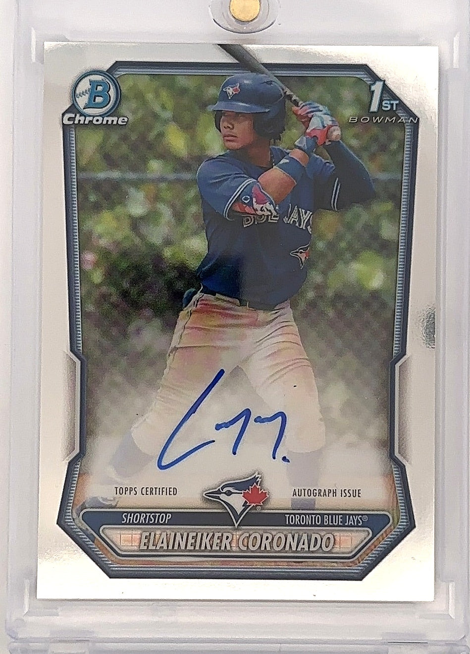 2026 Bowman Chrome Prospect Autograph Elaineiker Coronado #CPA-EC — front