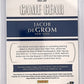 2018 Jacob Degrom National Treasures Patch Auto /10 #GG-JD — back