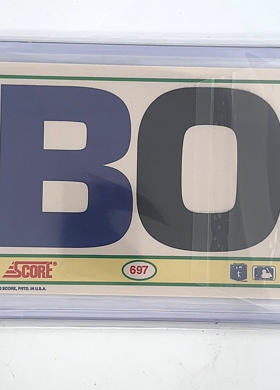 Bo Jackson 1990 Score — back