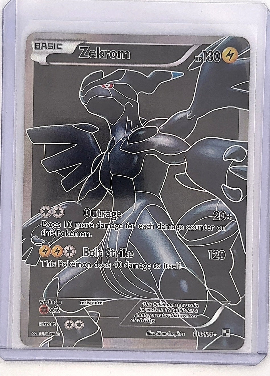 Zekrom (114 Full Art) #114/114 — front