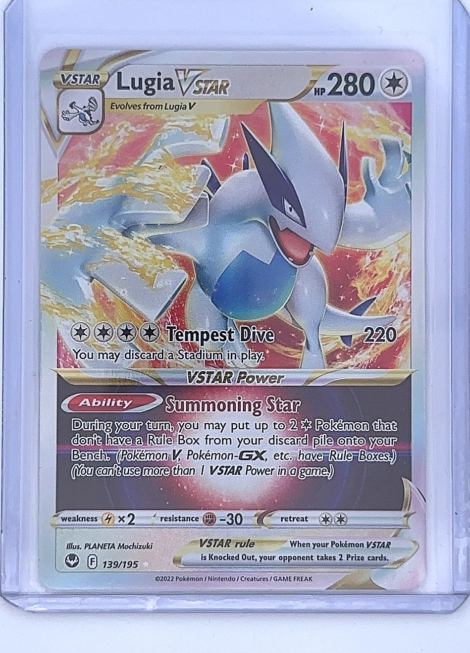 Lugia VSTAR #139/195 — front
