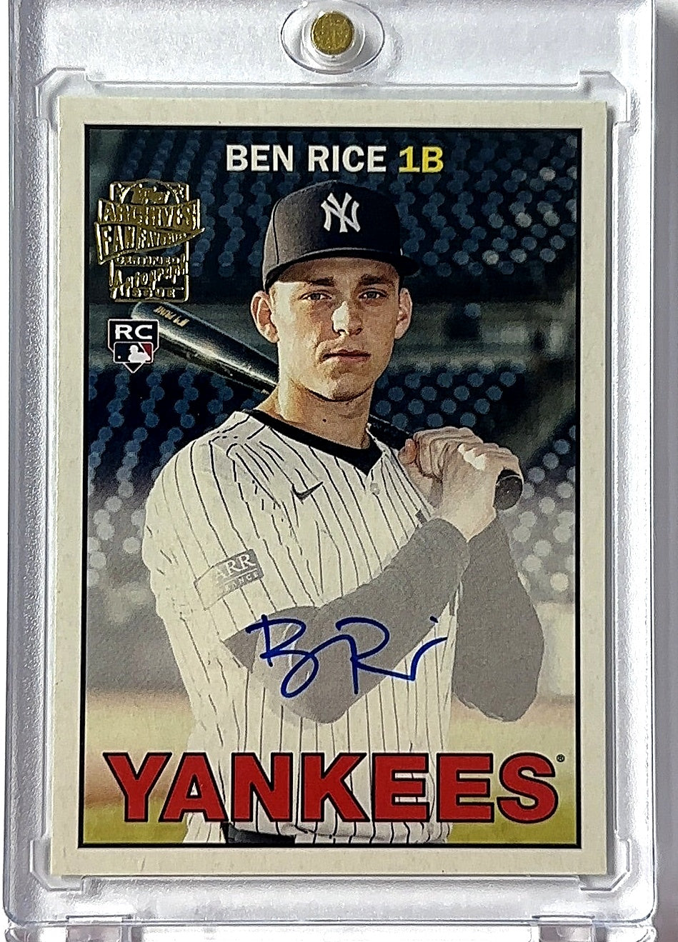 Ben Rice Topps Archive RC Auto — front