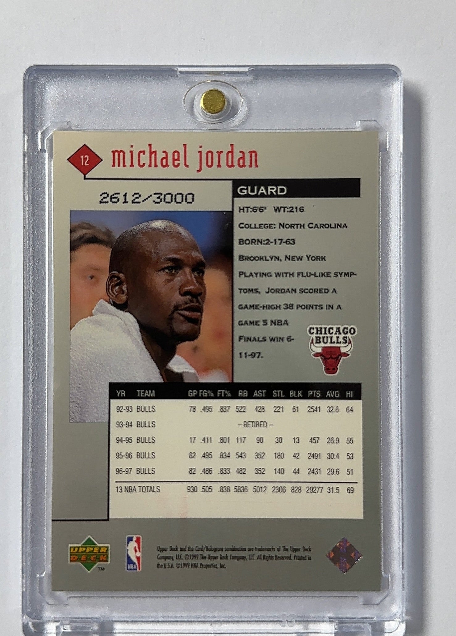 Michael Jordan /3000 Black Diamond — back