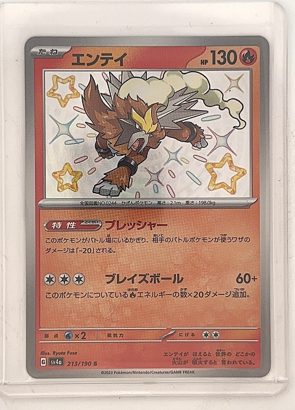 Entei - 213/190 #213/190 — front