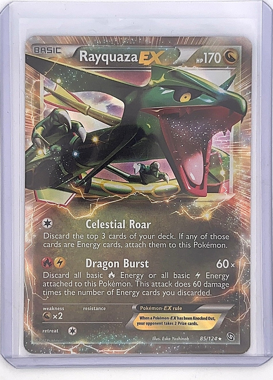 Rayquaza EX #85/124 — front