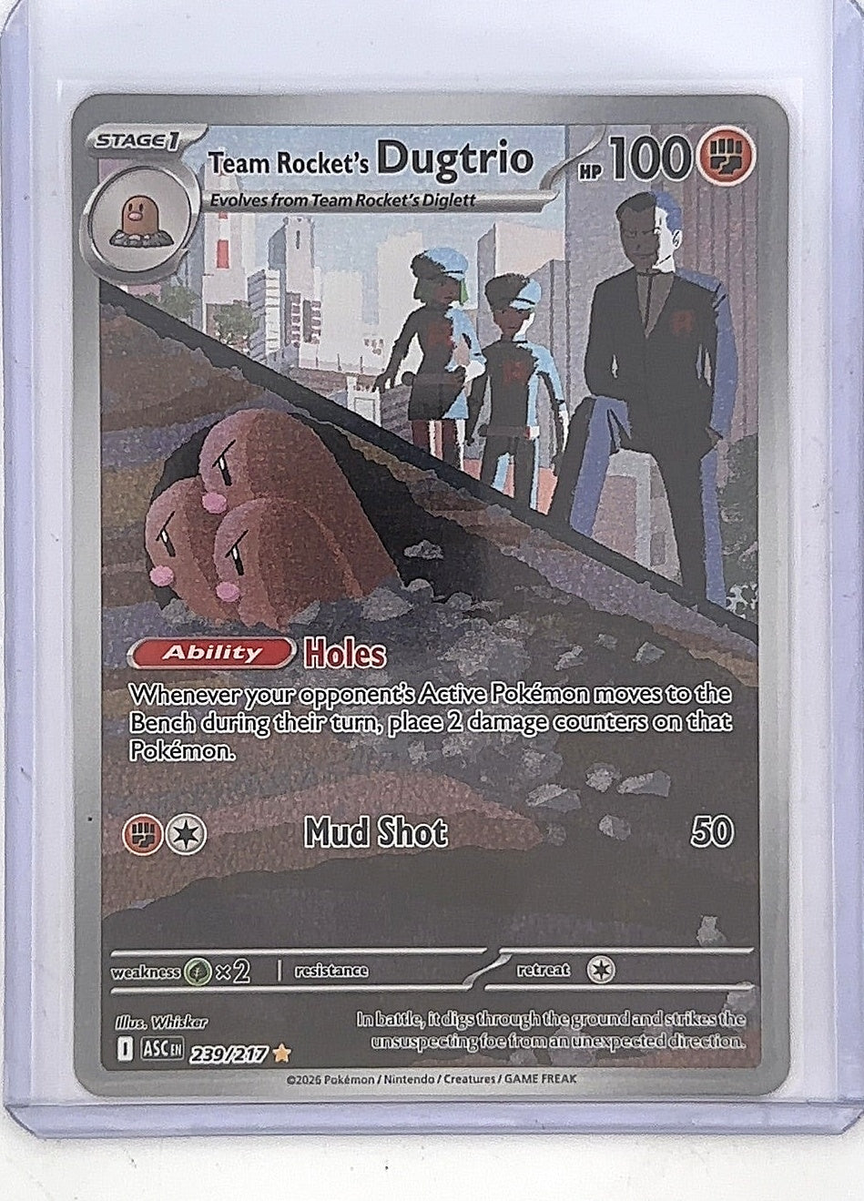 Team Rocket's Dugtrio - 239/217 #239/217 — front