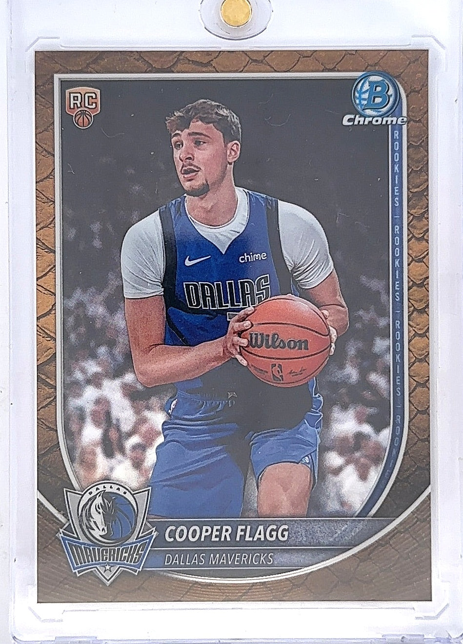 2025 Bowman Chrome Cooper Flagg [Reptilian Refractor] #BCV-1 — front