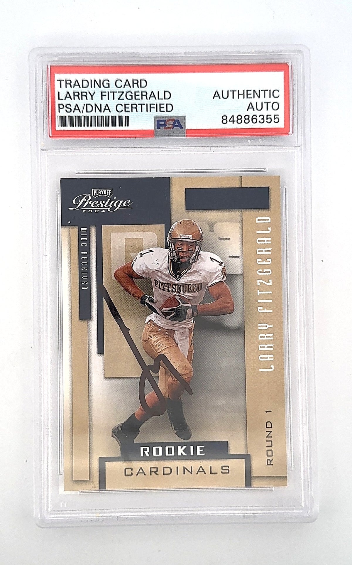 2004 Playoff Prestige Larry Fitzgerald #152 PSA Certified Authentic Autograph — front