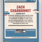 2023 Panini Donruss Rated Rookies Portrait Zach Charbonnet [Autograph] #16 — back