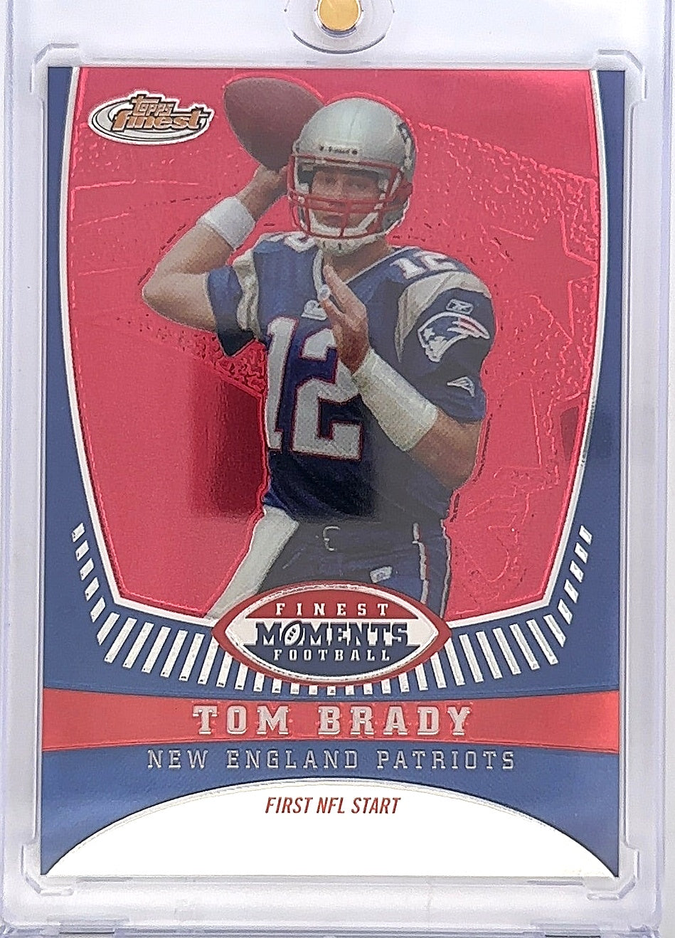 2008 Topps Finest Tom Brady Moments Tom Brady #TB1 — front