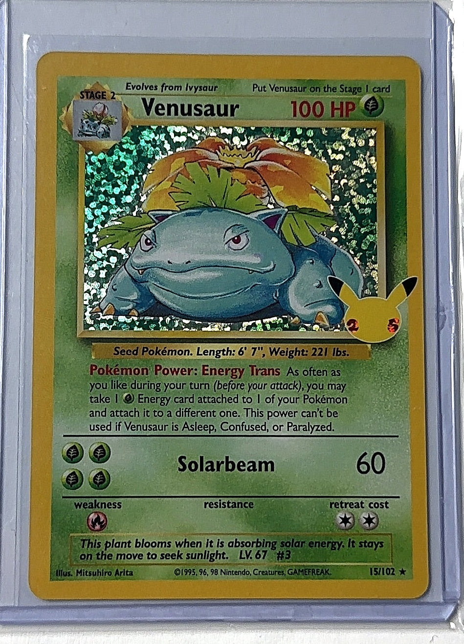 Venusaur #15/102 — front