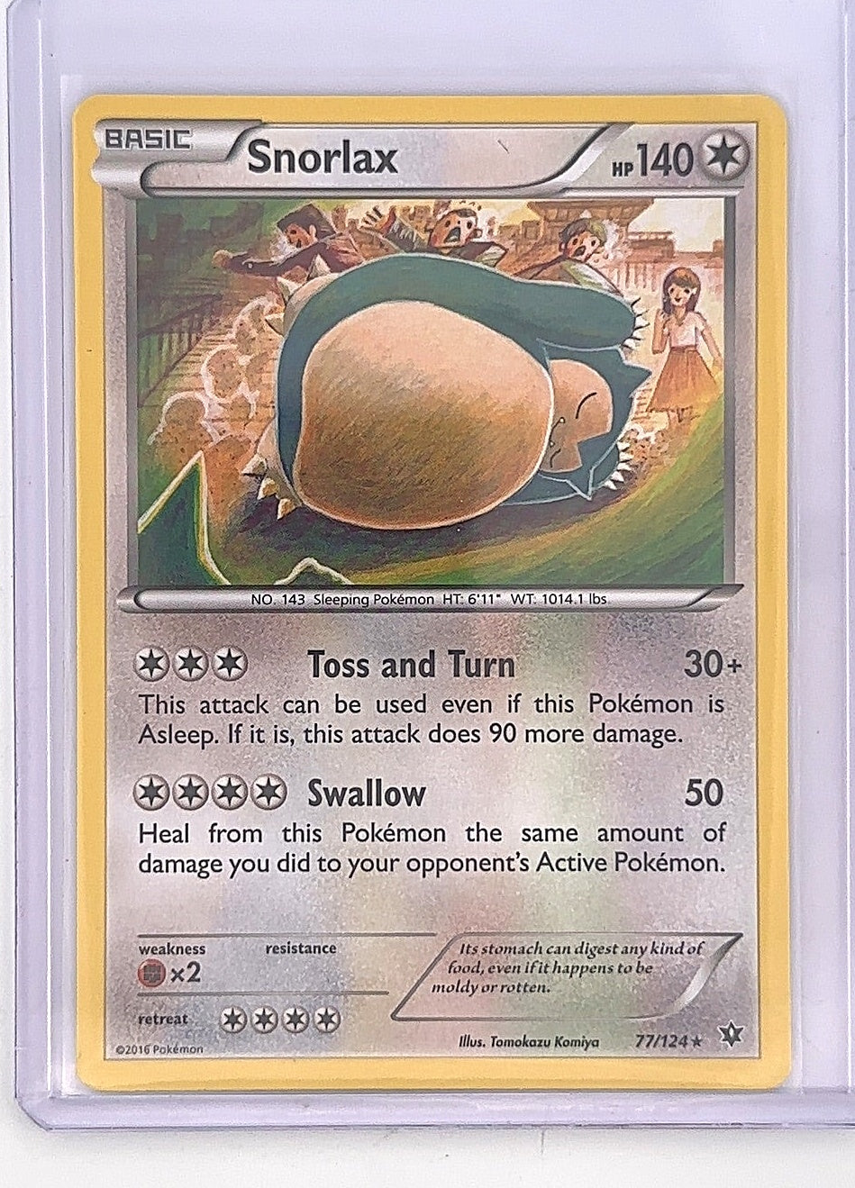 Snorlax #77/124 — front