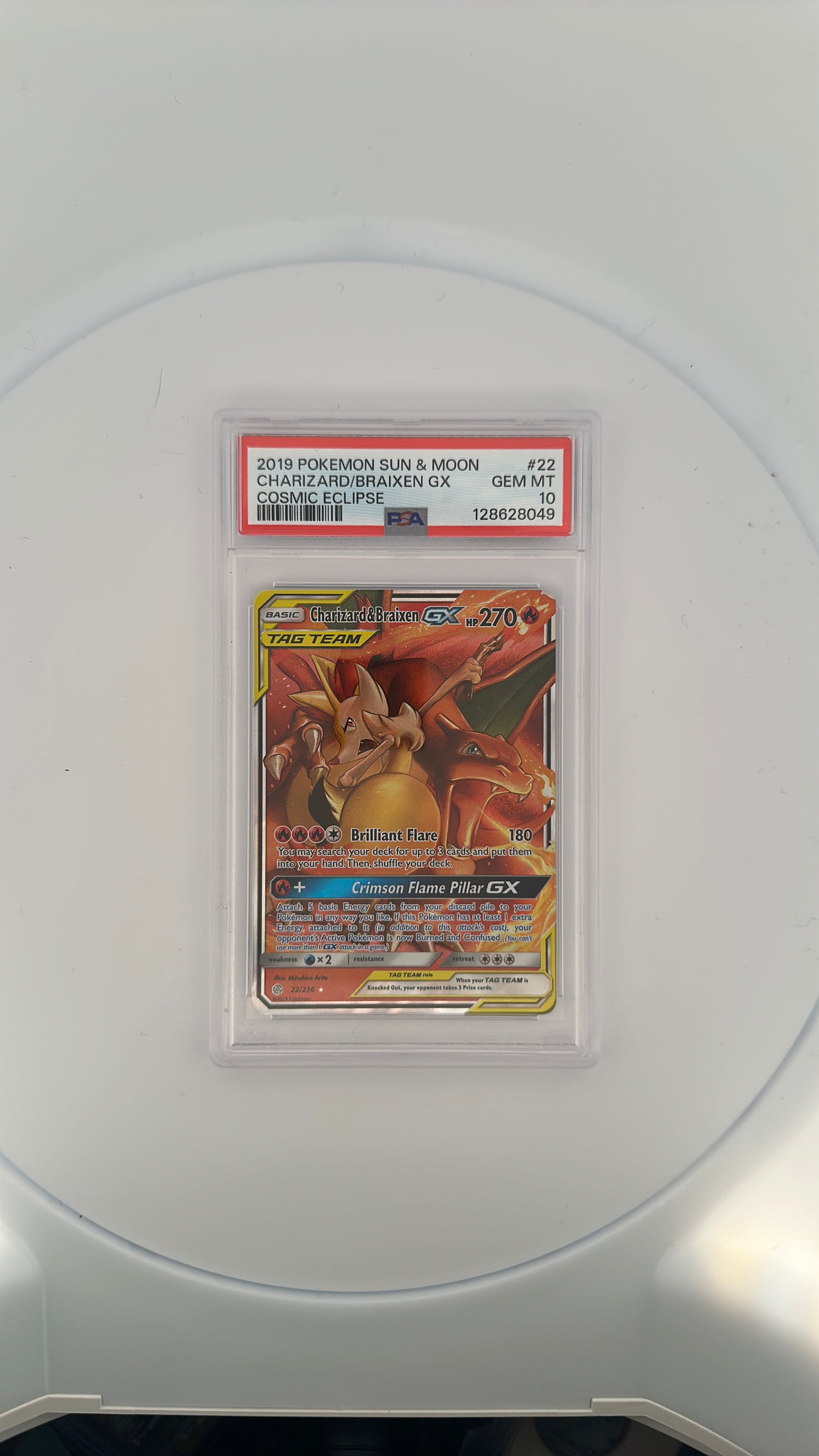 Charizard & Braixen GX SM - Cosmic Eclipse #22/236 — front