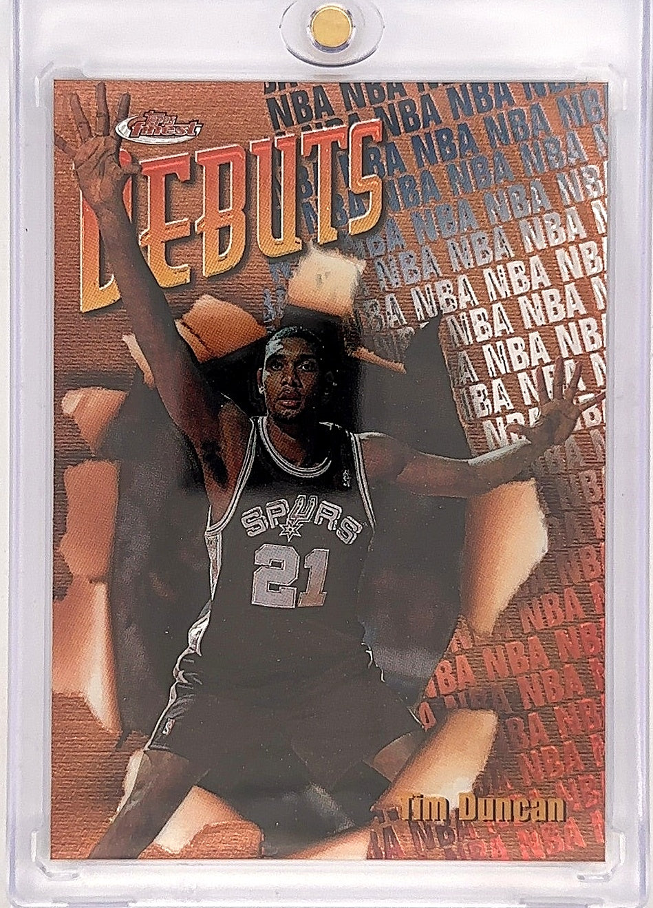 1997 Finest Tim Duncan #101 — front