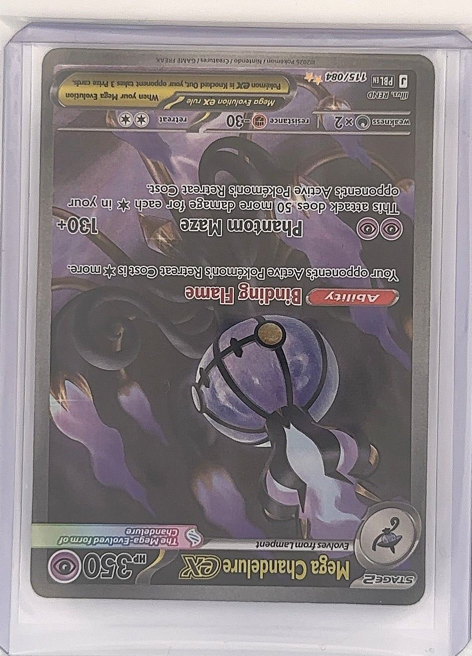 Mega Chandelure ex - 115/084 #115/084 — front