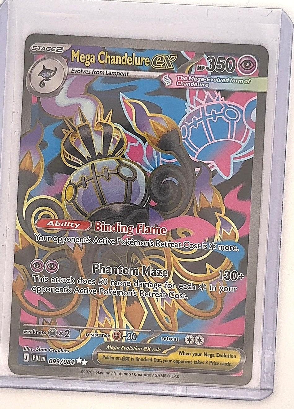 Mega Chandelure ex - 099/084 #099/084 — front