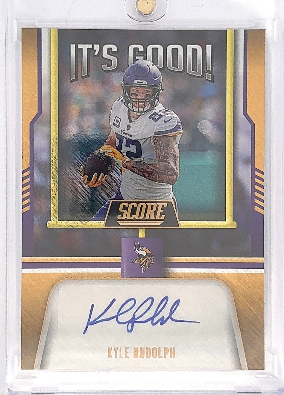 2023 Panini Score It's Good Autographs Kyle Rudolph /25 #IG-KR — front