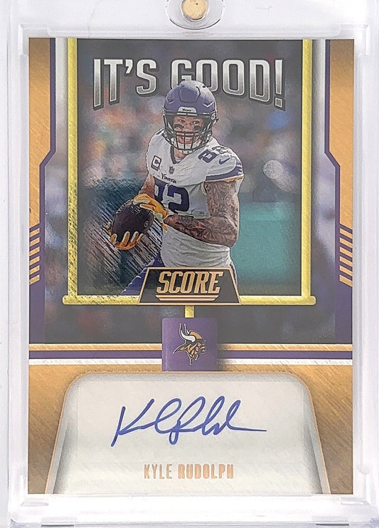 2023 Panini Score It's Good Autographs Kyle Rudolph /25 #IG-KR — front