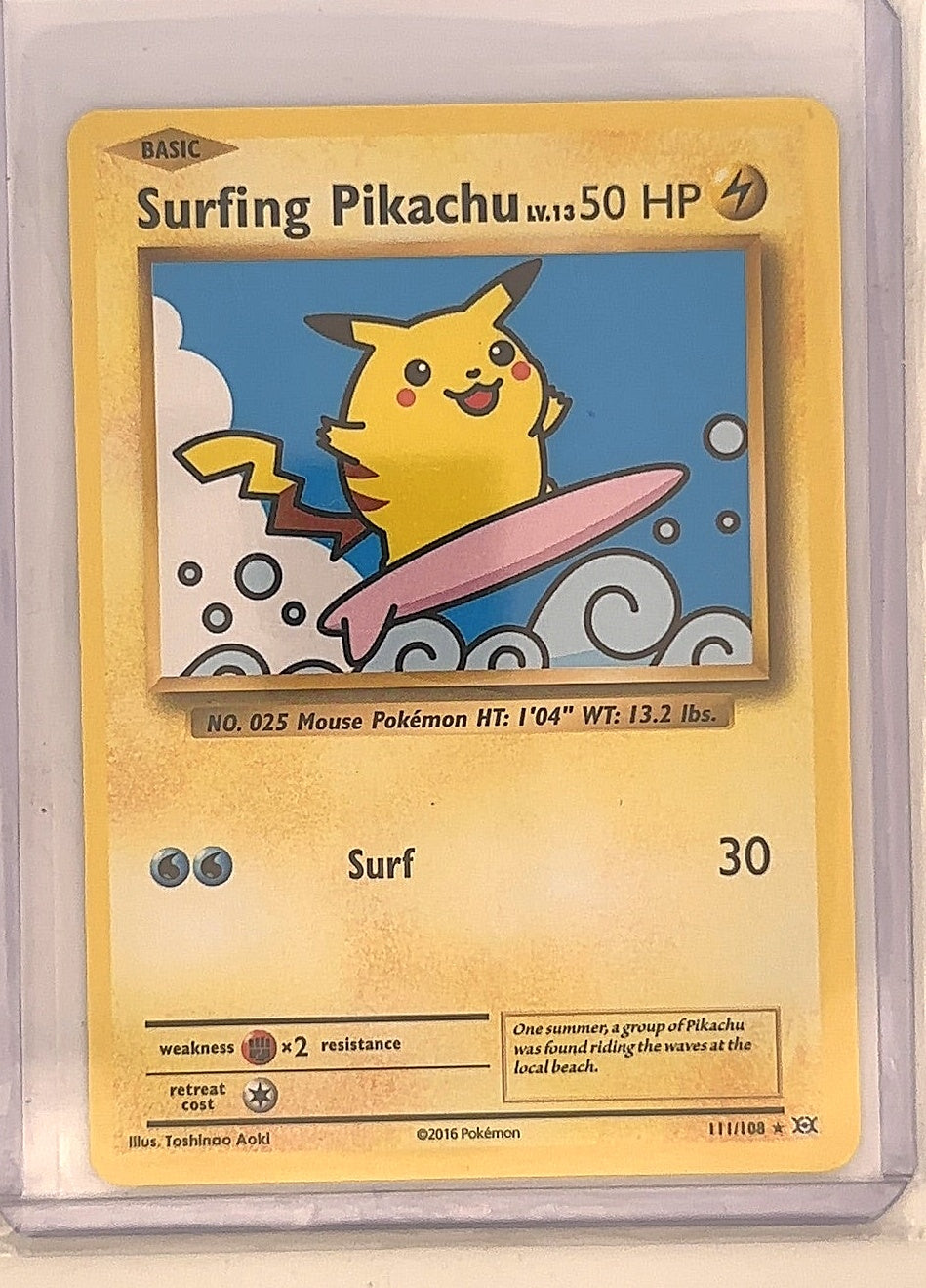 Surfing Pikachu #111/108 — front
