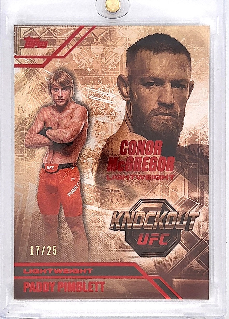 2026 Pimblett/Mcgregor Topps UFC Knockout /25 — front