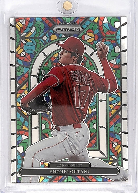 2022 Panini Prizm Stained Glass Shohei Ohtani #SG-3 — front