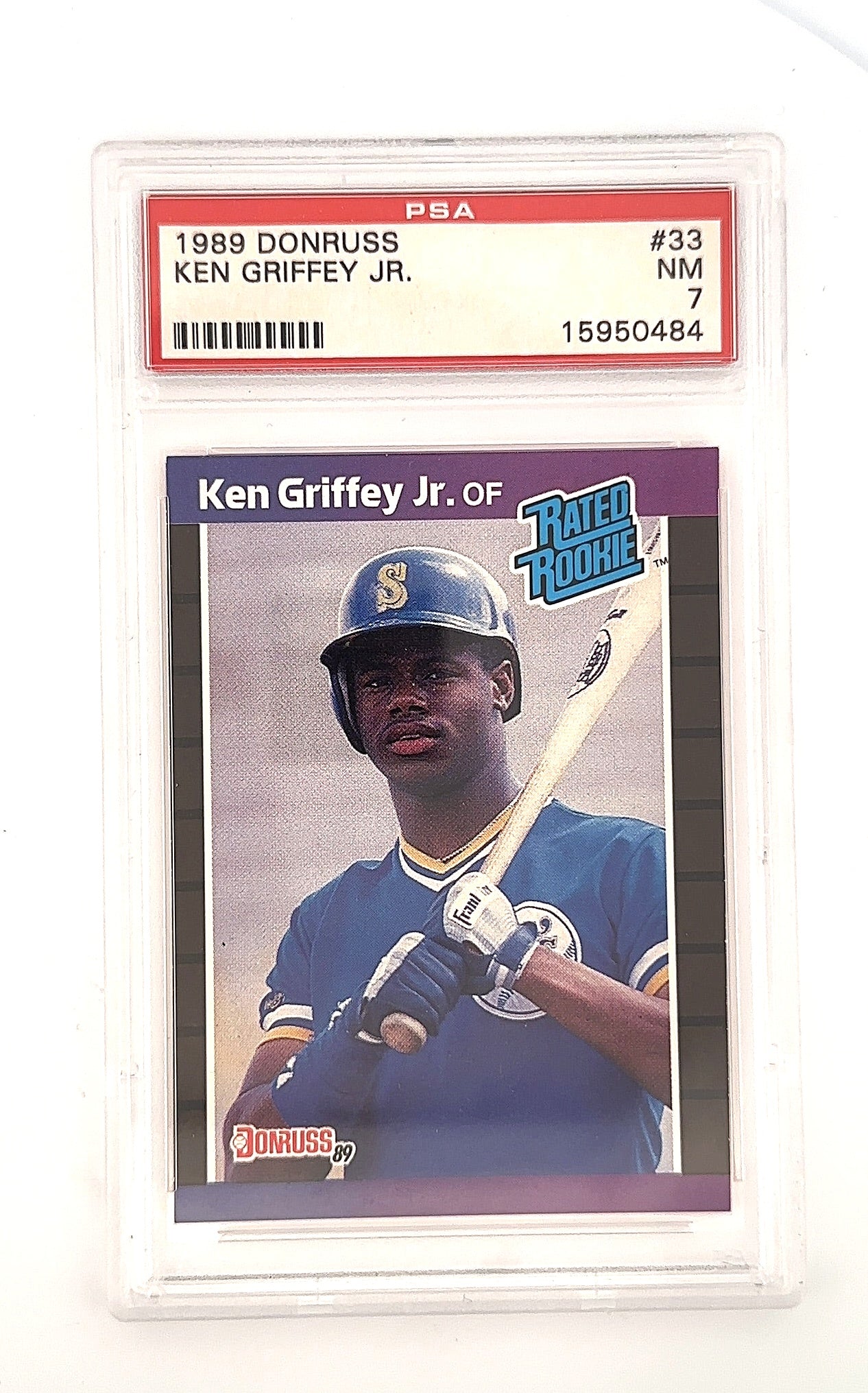 1989 Donruss Ken Griffey Jr. #33 PSA 7 — front
