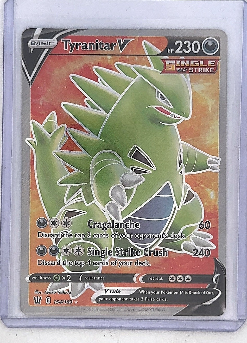 Tyranitar V (Full Art) #154/163 — front