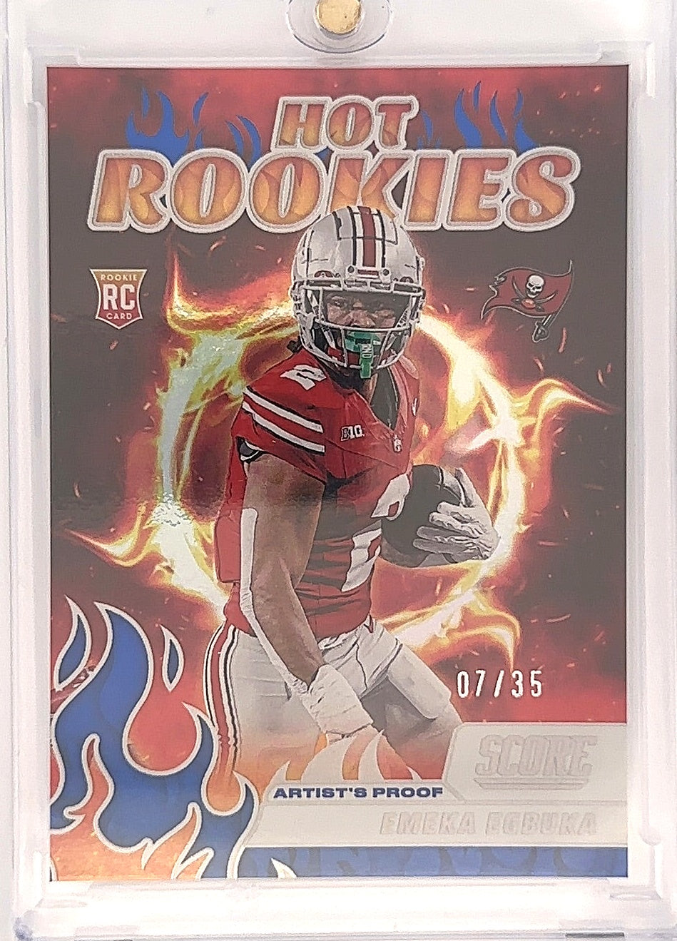 2025 Panini Score Hot Rookie Emeka Egbuka /35 [Artist’s Proof] #10 — front