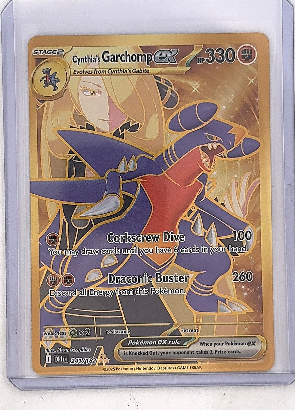 Cynthia's Garchomp ex - 241/182 #241/182 — front