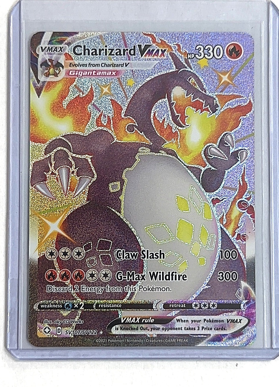 Charizard VMAX #SV107/SV122 — front