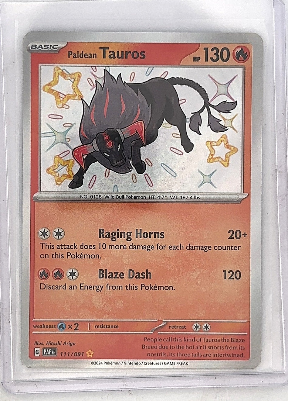 Paldean Tauros - 111/091 #111/091 — front